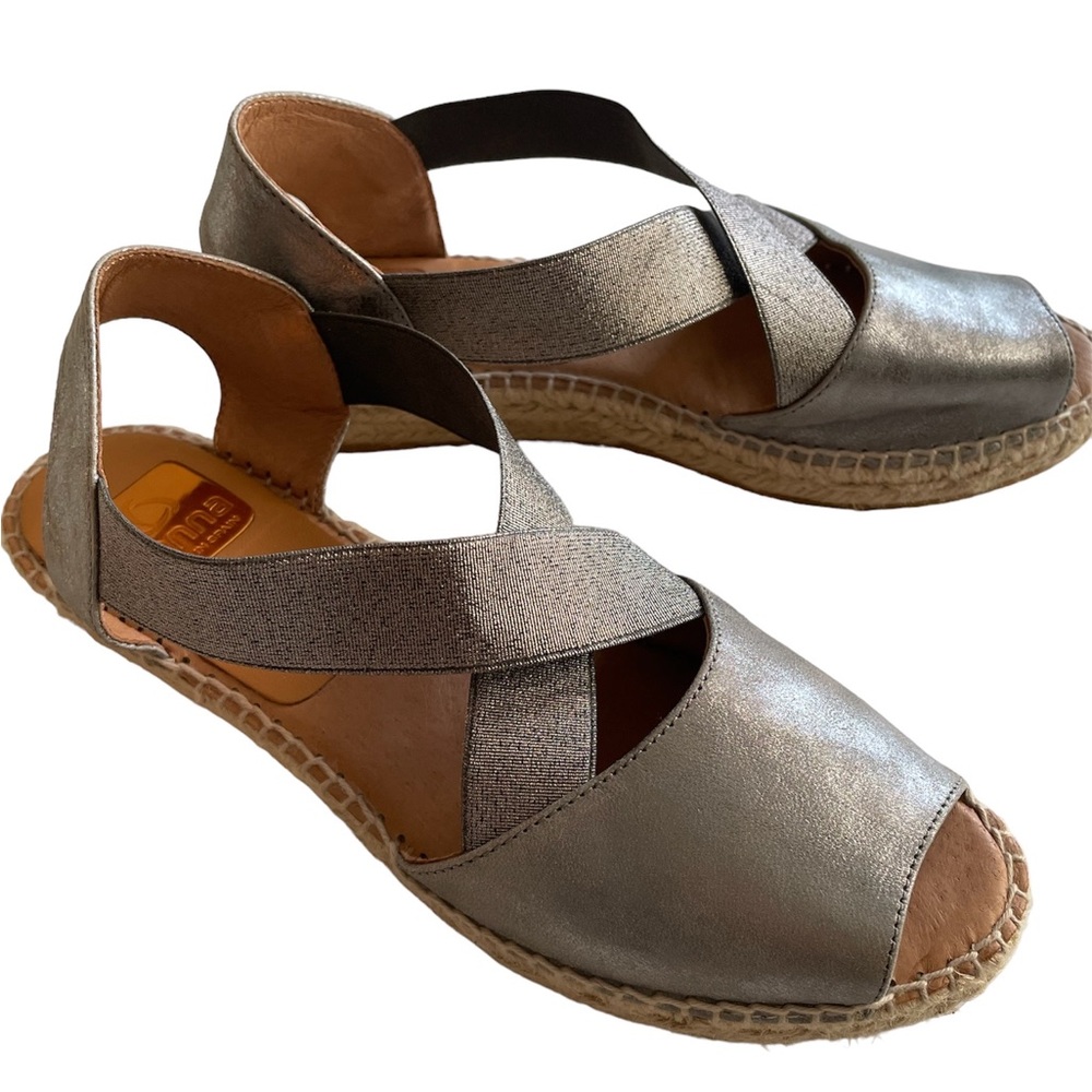 Kanna Silver Espadrilles